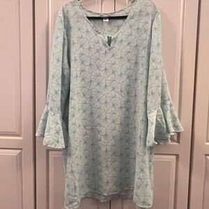 Manuhealii Teal and White